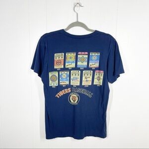Majestic Detroit Tigers Ticket Stub Graphic Navy Short Sleeve Tee Medium